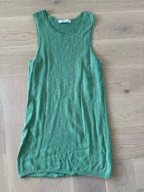 Free People Beach Green Sweater Tank Dress